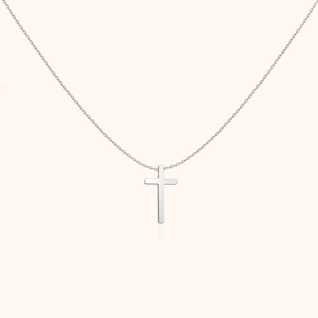 Cross Pendant Chain - Isabella-Silver-State of Style