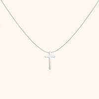 Cross Pendant Chain - Isabella-Silver-State of Style