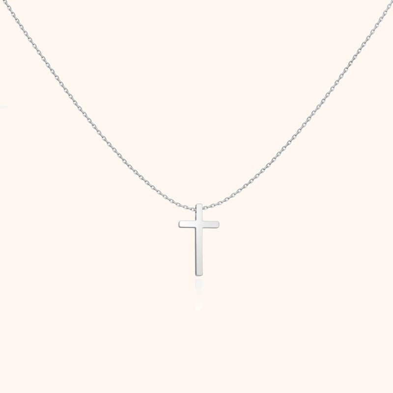 Cross Pendant Chain - Isabella-Silver-State of Style
