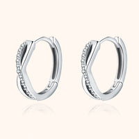 Crossed Earrings - Sophia-Silver-State of Style