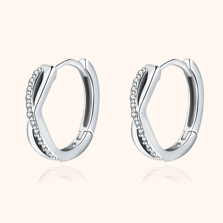 Crossed Earrings - Sophia-Silver-State of Style