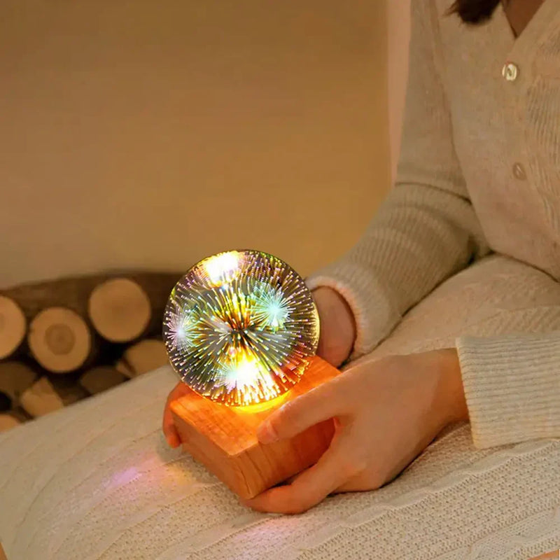 Crystal Ball Lamp with 3D Firework Effect - StarburstGlow-Starry Sky-State of Style