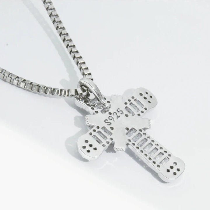 Crystal Cross Charm Necklace | Elegant Jewellery-Mary-Gold-State of Style