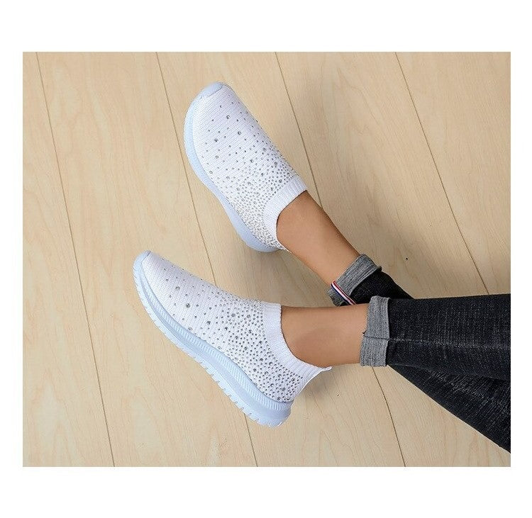 Crystal Fashion Shoes | Women's Sparkly Heel-Black-3.5-State of Style