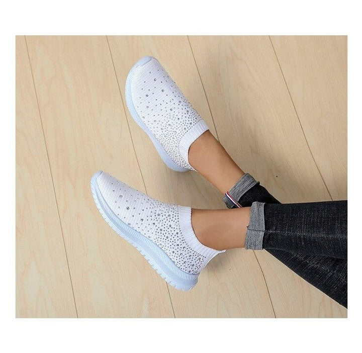 Crystal Fashion Shoes | Women's Sparkly Heel-Black-3.5-State of Style