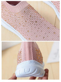 Crystal Fashion Shoes | Women's Sparkly Heel-Black-3.5-State of Style