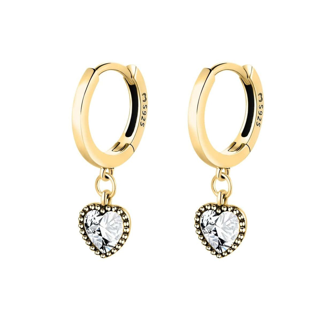 Crystal Heart Earrings - Celina-Gold-State of Style