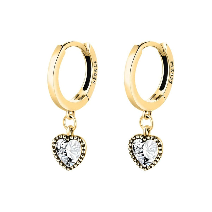 Crystal Heart Earrings - Celina-Gold-State of Style