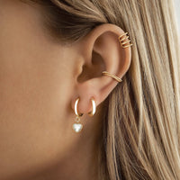 Crystal Heart Earrings - Celina-Silver-State of Style