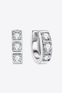 Crystal Hoop Elegant Earrings | Ear Sparkling Accessories-White-One-size fits all-State of Style