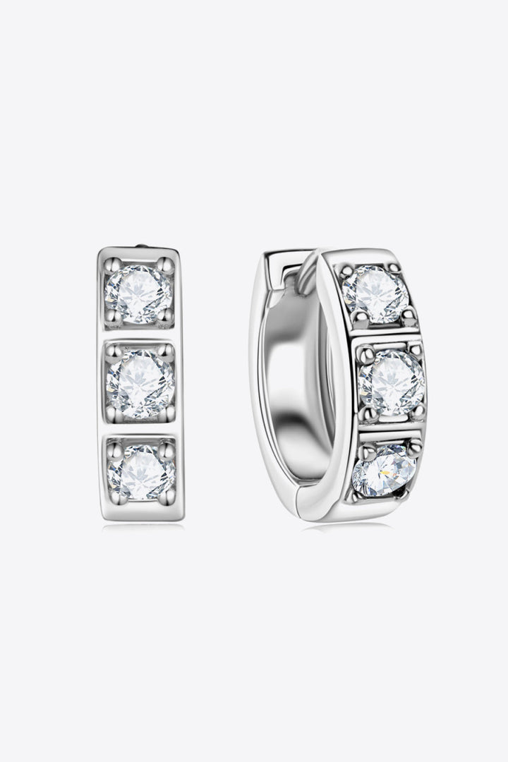 Crystal Hoop Elegant Earrings | Ear Sparkling Accessories-White-One-size fits all-State of Style