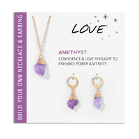 Crystal Jewellery Set Necklace and Earrings - Elara-Clear Crystal-State of Style
