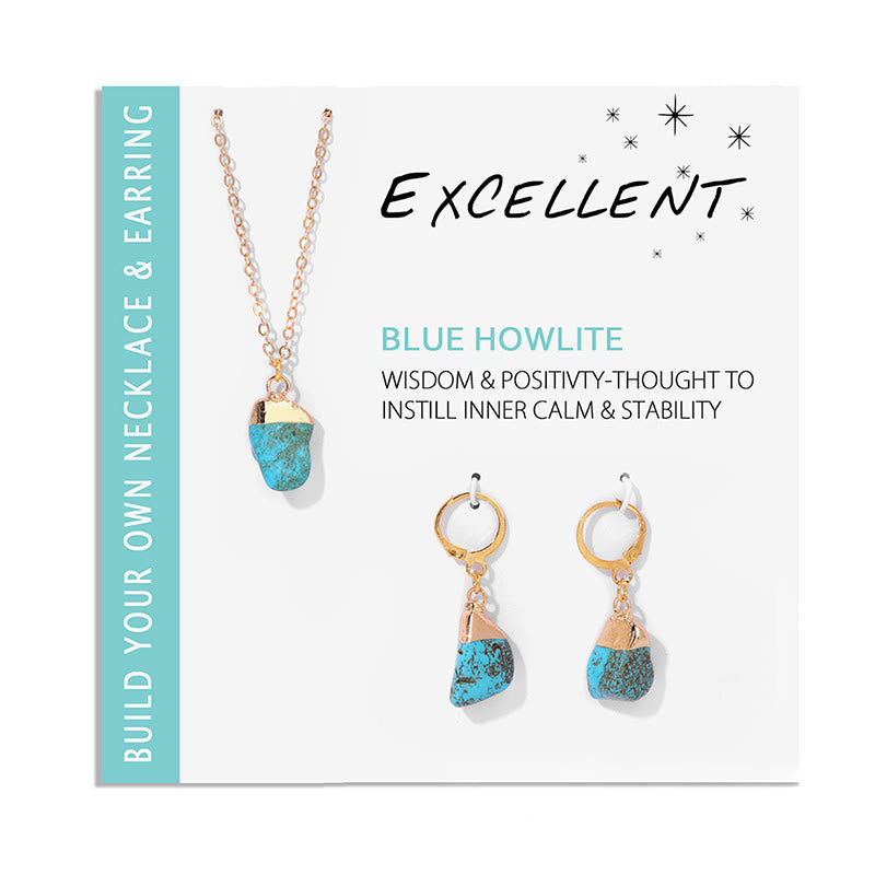 Crystal Jewellery Set Necklace and Earrings - Elara-Clear Crystal-State of Style