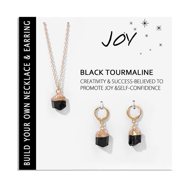 Crystal Jewellery Set Necklace and Earrings - Elara-Clear Crystal-State of Style
