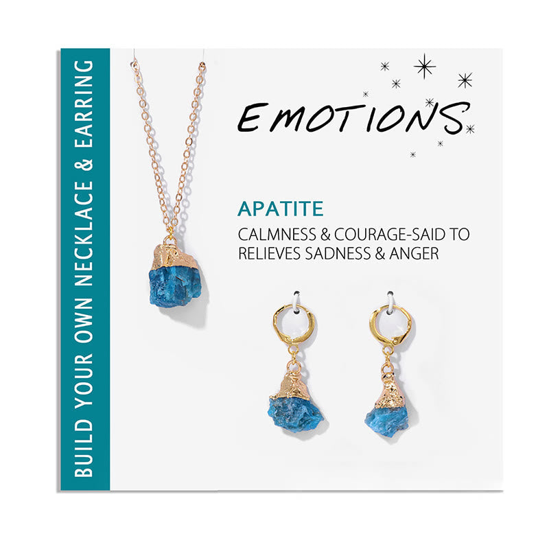Crystal Jewellery Set Necklace and Earrings - Elara-Clear Crystal-State of Style