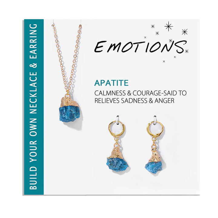 Crystal Jewellery Set Necklace and Earrings - Elara-Clear Crystal-State of Style