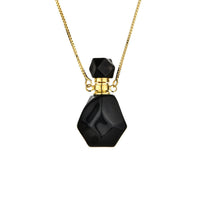 Crystal Perfume Bottle Necklace – Iris-Obsidian-State of Style