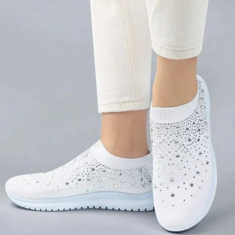 Crystal Shoes - GlamStep-WHITE-3.5-State of Style