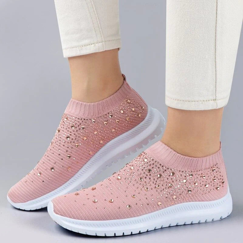 Crystal Shoes - GlamStep-WHITE-5.5-State of Style