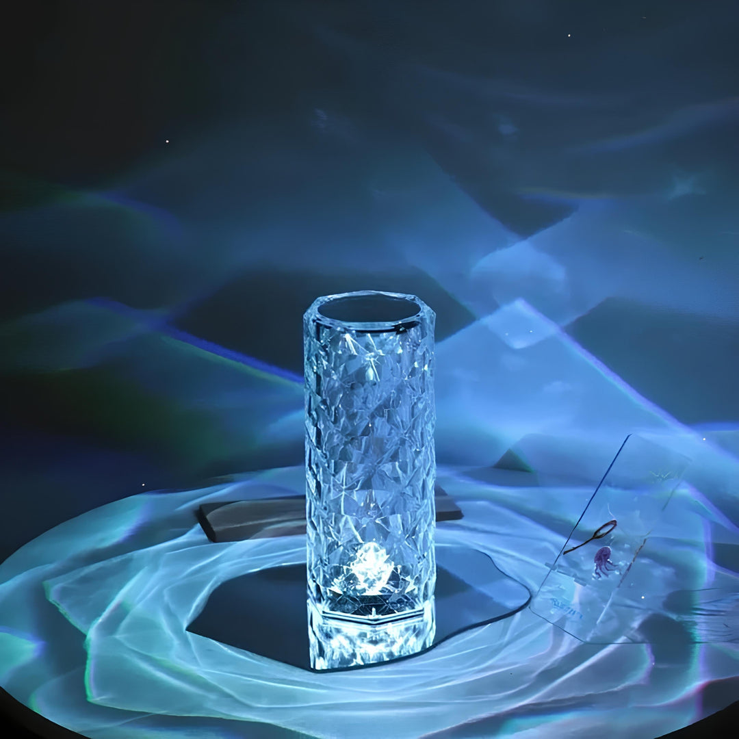 Crystal Table Lamp with Touch Control - Aurora-State of Style
