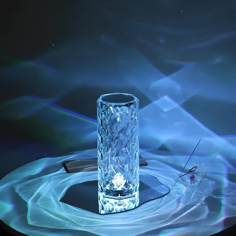 Crystal Table Lamp with Touch Control - Aurora-State of Style