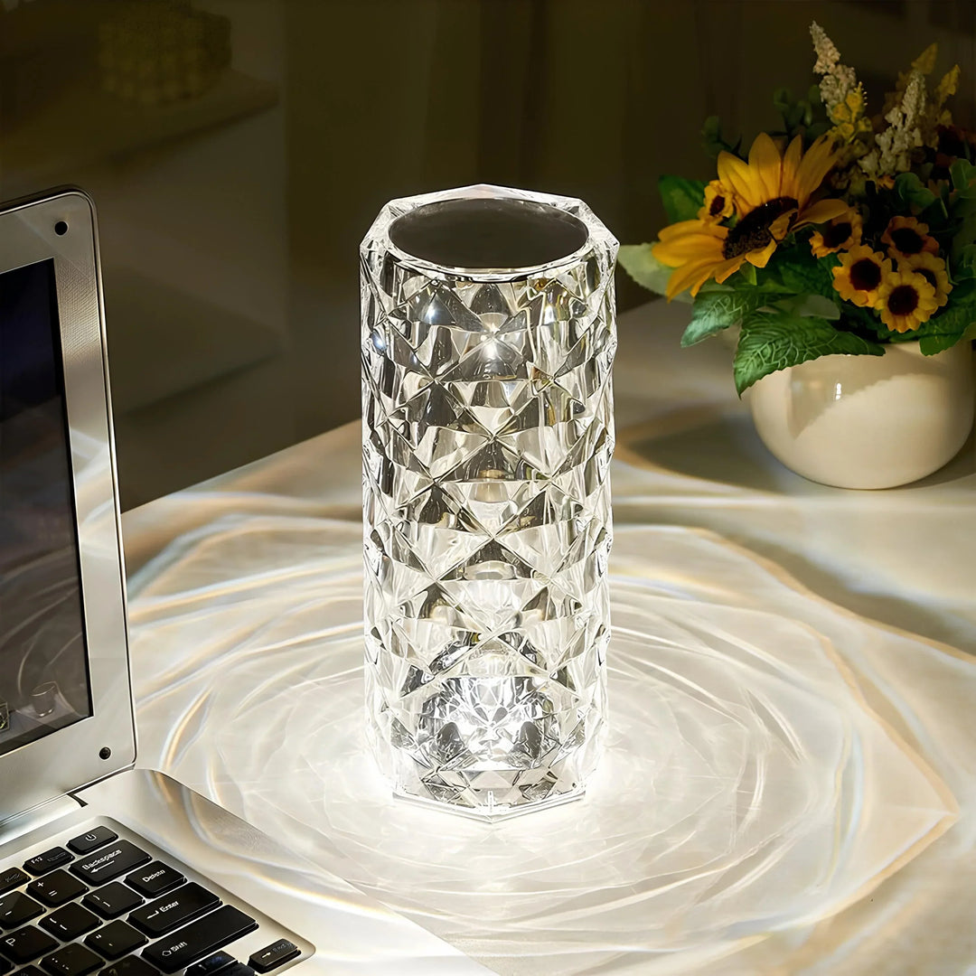 Crystal Table Lamp with Touch Control - Aurora-State of Style
