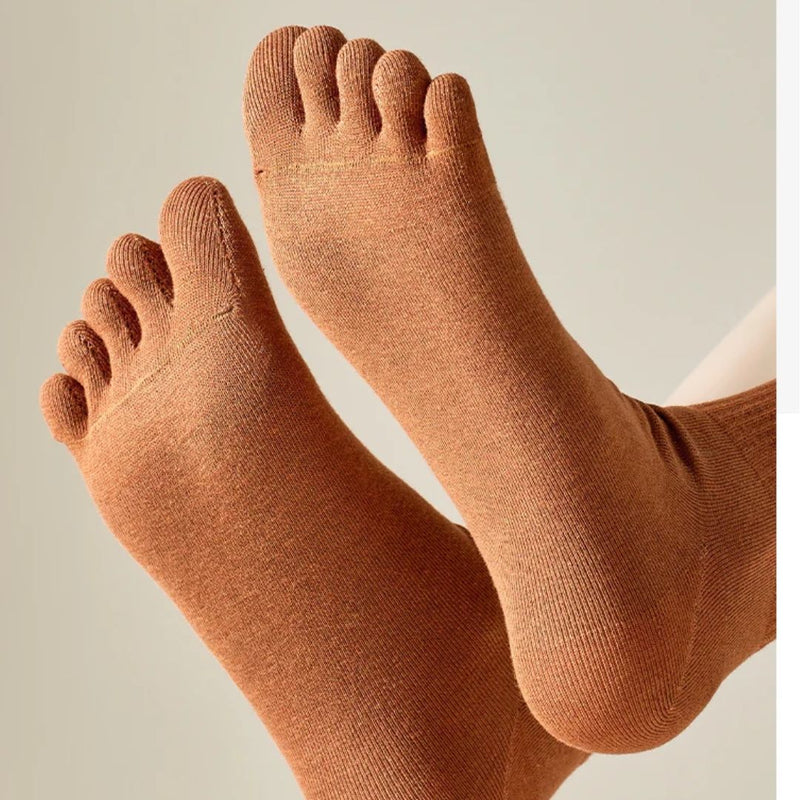 Crystal Traditional Socks – 5-Pack Cotton Toe Socks with Antibacterial Effect-1-State of Style