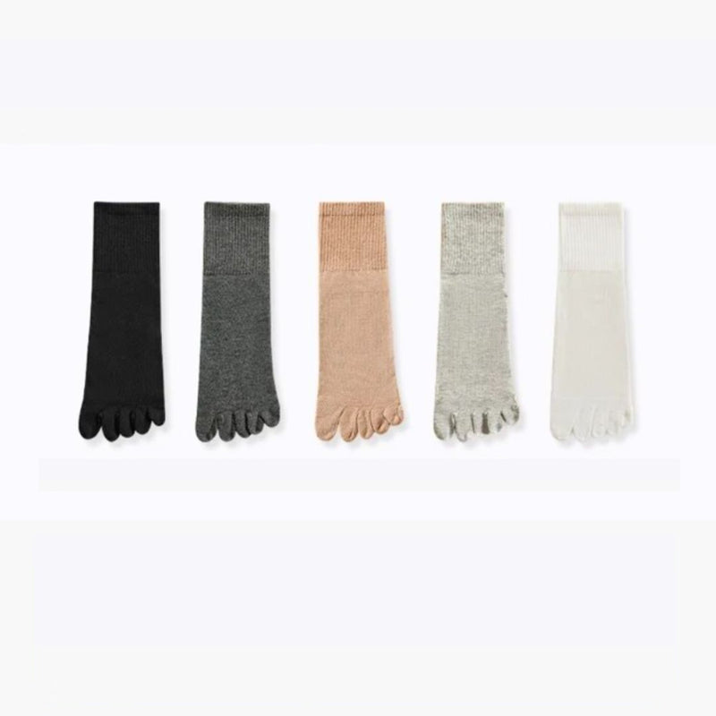 Crystal Traditional Socks – 5-Pack Cotton Toe Socks with Antibacterial Effect-9-State of Style
