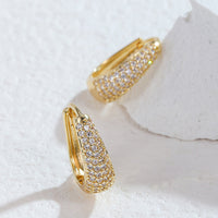 Crystallised Sparkle Earrings – Elegant and Lightweight-Rocky Crystallised Gold-State of Style