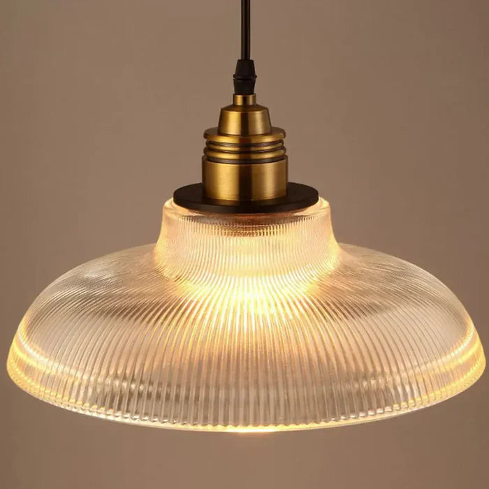 CrystalLoom Glass Pendant Light-Amber-Warm White-State of Style