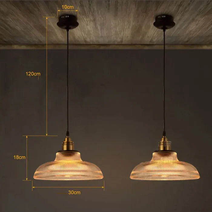 CrystalLoom Glass Pendant Light-Amber-Warm White-State of Style