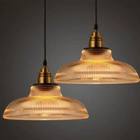 CrystalLoom Glass Pendant Light-Amber-Warm White-State of Style