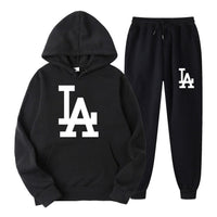 CrystalSet | Women's Comfy Jogger Set-Black-S-State of Style