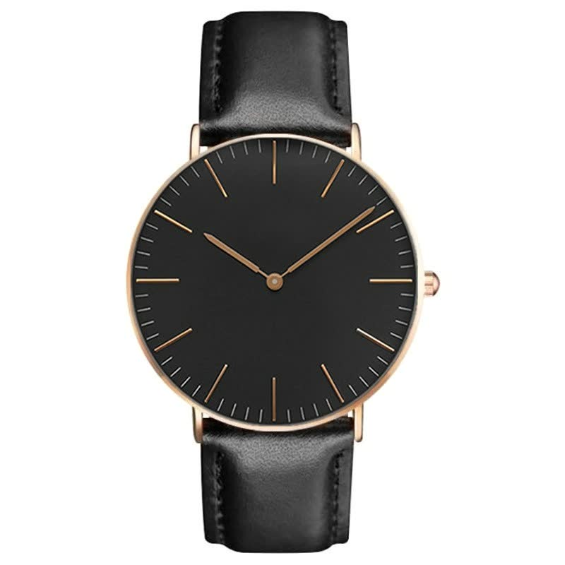 CrystalWatch | Women's Elegant Timepiece-Black Rose Gold-State of Style