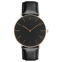 CrystalWatch | Women's Elegant Timepiece-Black Rose Gold-State of Style