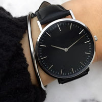 CrystalWatch | Women's Elegant Timepiece-Black Rose Gold-State of Style