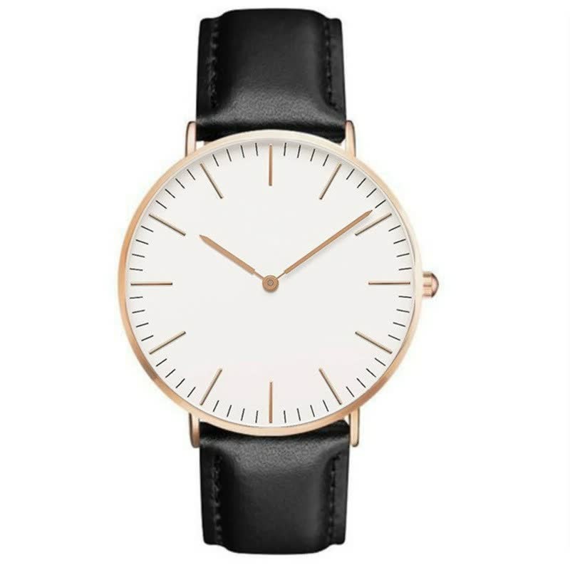 CrystalWatch | Women's Elegant Timepiece-Black & White-State of Style
