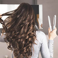 Curling Iron & Straightener in One | Versatile | Fast | Adjustable-White-State of Style
