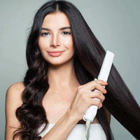 Curling Iron & Straightener in One | Versatile | Fast | Adjustable-White-State of Style