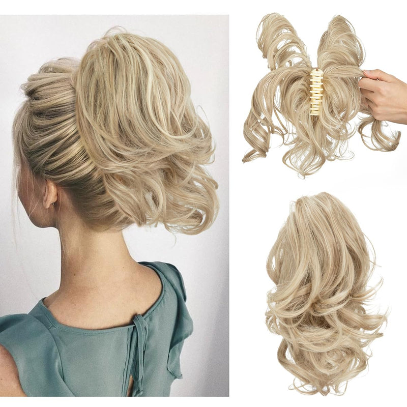 Curly Ponytail Hair Extension – Mira-Blonde-State of Style
