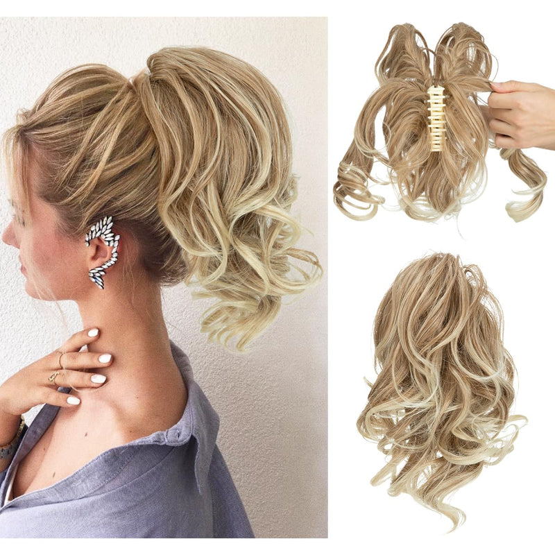 Curly Ponytail Hair Extension – Mira-Dark blonde-State of Style