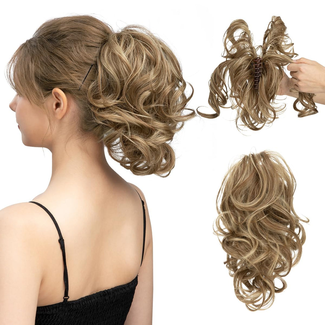 Curly Ponytail Hair Extension – Mira-Light brown-State of Style