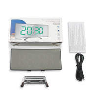 Curved LED Digital Alarm Clock with Modern Design - LumiCurve-Red-State of Style