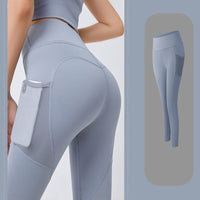 CurveFlex Plus-Size Summer Yoga Leggings-Lake Blue-2XL-State of Style