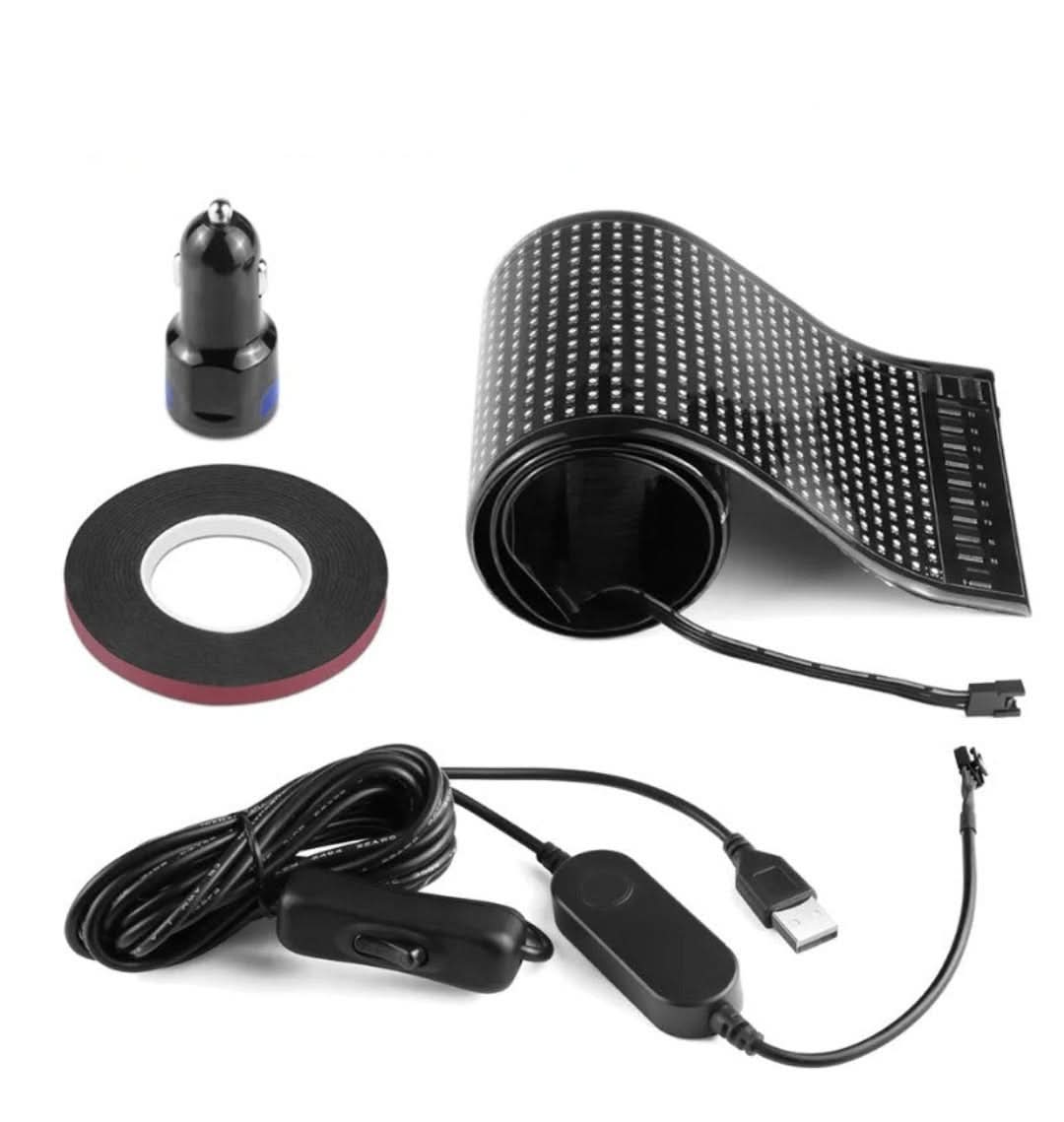 Customisable LED Car Display - GlowSign-16x32 LEDs -7 cm × 17 cm-State of Style