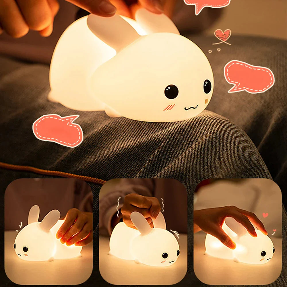 Cute Bunny Night Light - BunnyGlow-Warm White-State of Style