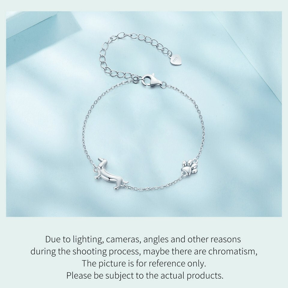Cute Dachshund Dog Charm Bracelet | Stylish Jewellery-State of Style
