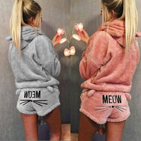 Cute Warm Kitty Cat Onesie-Gray-S-State of Style