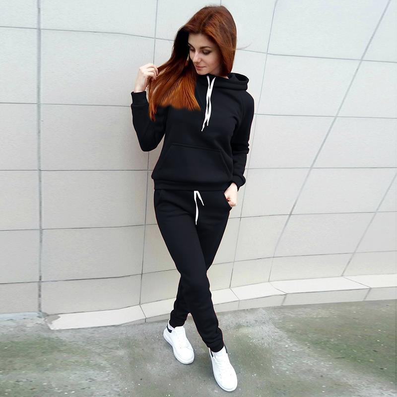 CuteSuit | Women's Stylish Tracksuit-Black-S-State of Style