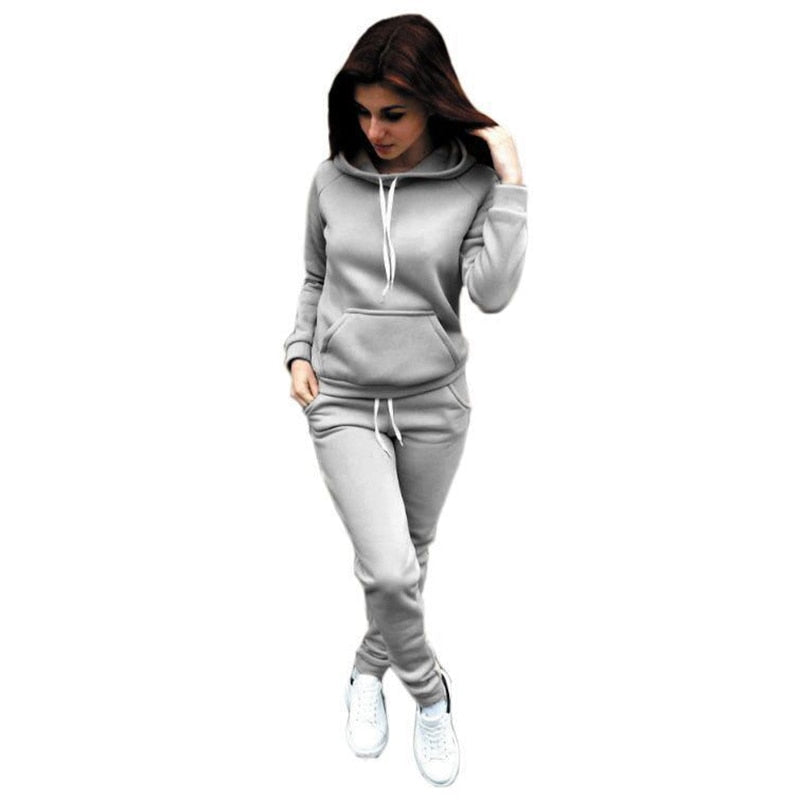 CuteSuit | Women's Stylish Tracksuit-Grey-S-State of Style